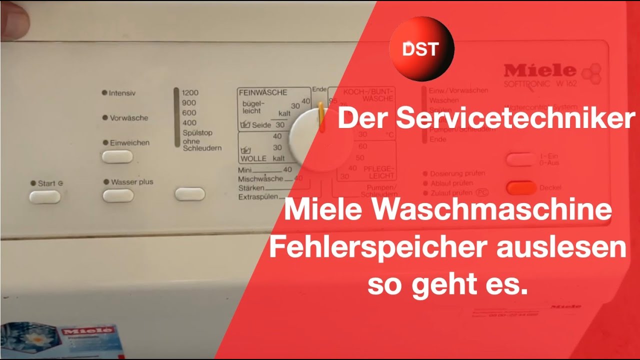 Miele Waschmaschine Fehlerspeicher auslesen - so geht es.