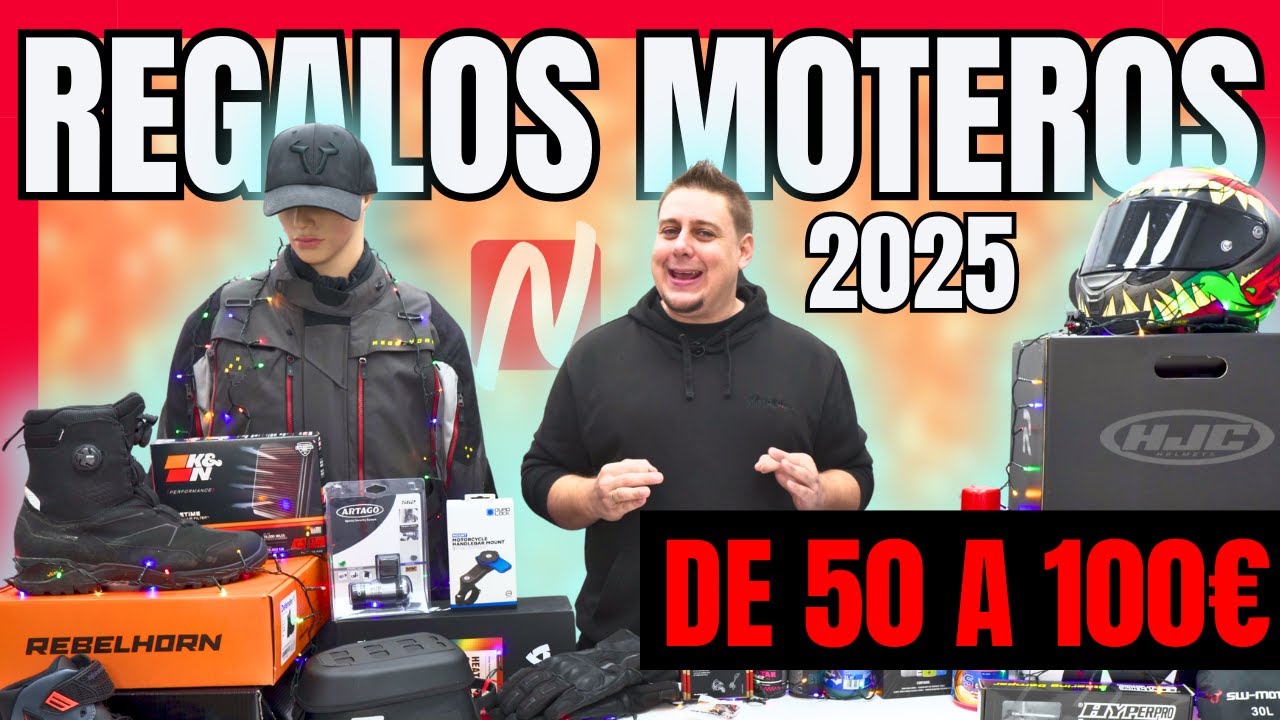 Los MEJORES regalos MOTEROS de 50 a 100&euro; (Ideas de regalos) //Nilmoto