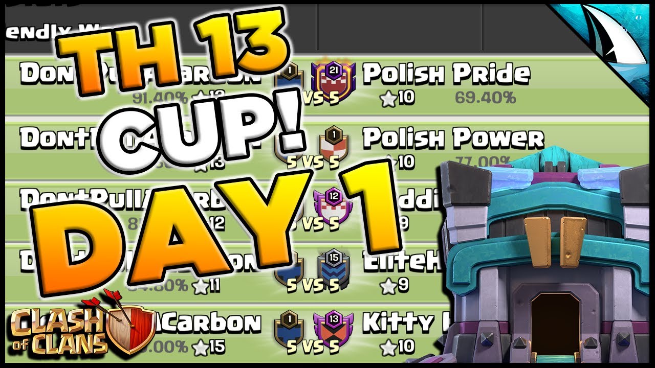 Town Hall 13 Cup for $65,000! Live Attacks getting to the Top 16 | Clash of Clans
