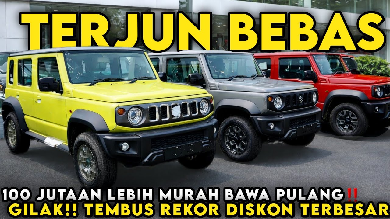 REKOR DISKON TERBESAR‼️ 100 Jutaan LEBIH MURAH BAWA PULANG SUV Suzuki Jimny Terbaru Stok Lama