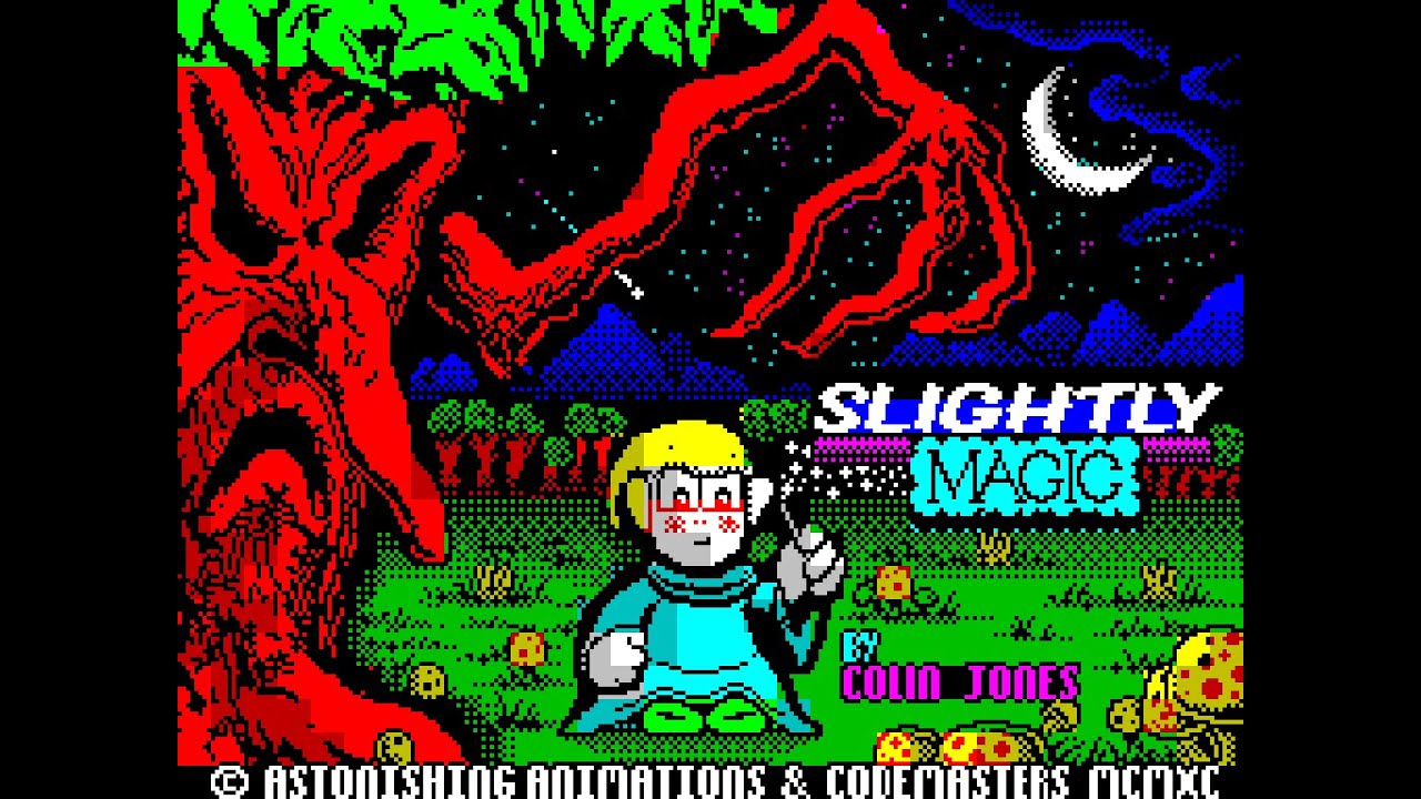 Slightly Magic | Маленький волшебник | Let's play on zx-spectrum clone