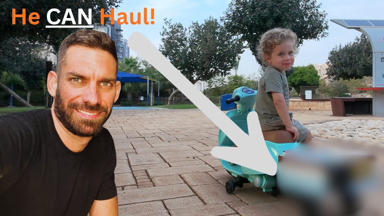 I Built a trailer my son can tow with his motorized vespa