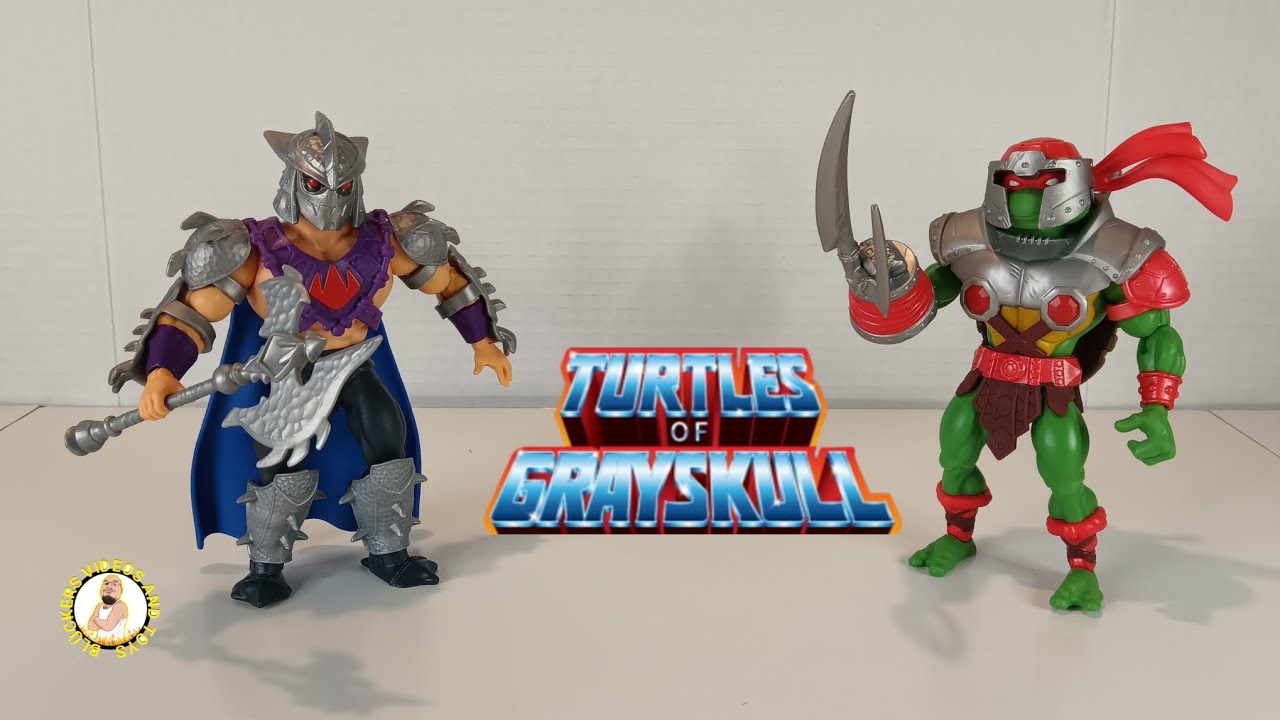 Mattel Turtles of Greyskull Shredder and Raphael