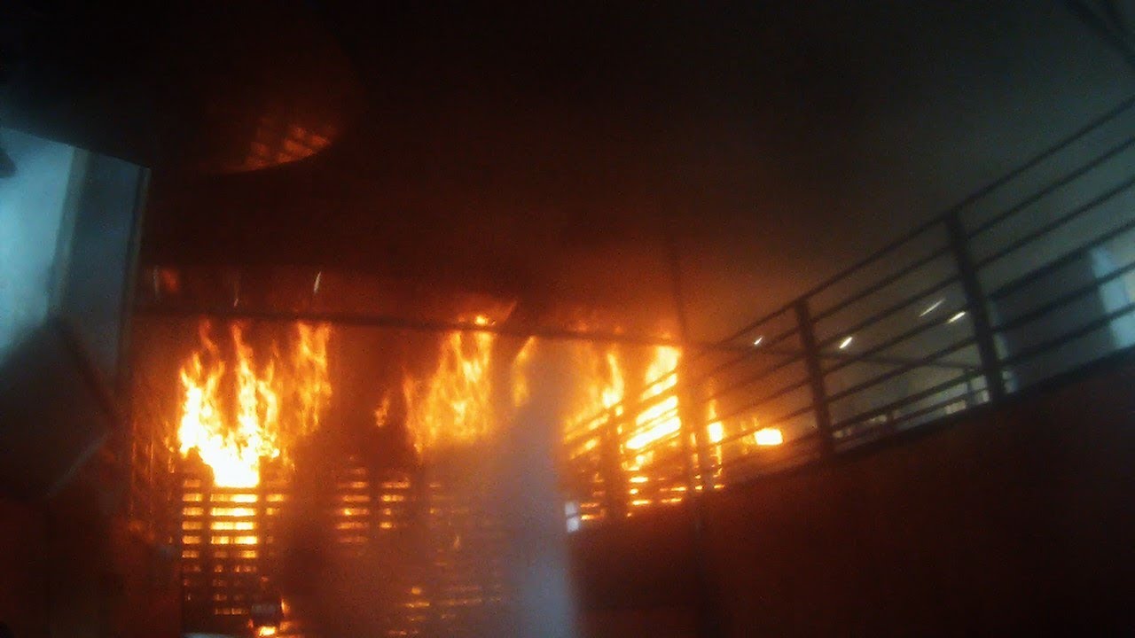 **LARGE BARN FIRE** GoPro Hero3 Helmet Cam