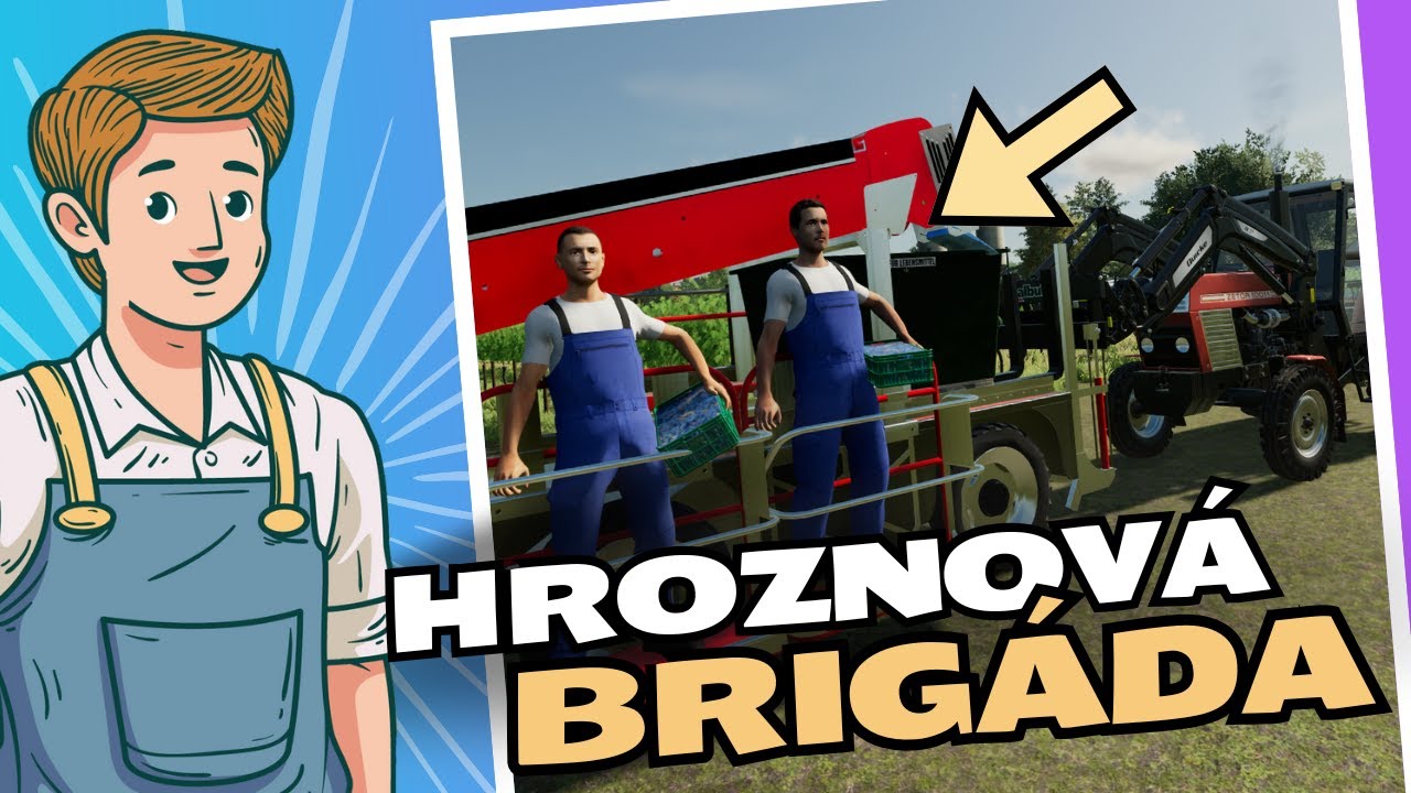 🍇 Farming Simulator 2022 CZ/SK | NOVÝ FARMÁR 👨🏼‍🌾 | Ep. 9 - Prvý zber hrozna! 🚜
