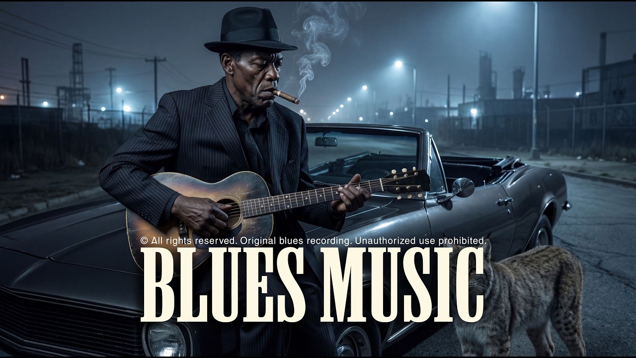 Whiskey Blues Music | Full Vocal Deep Night Blues