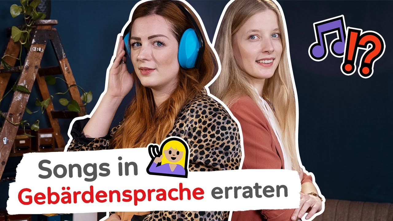Songs in GEBÄRDENSPRACHE erraten 🧏‍♀️🎶 mit CINDY und SILVI