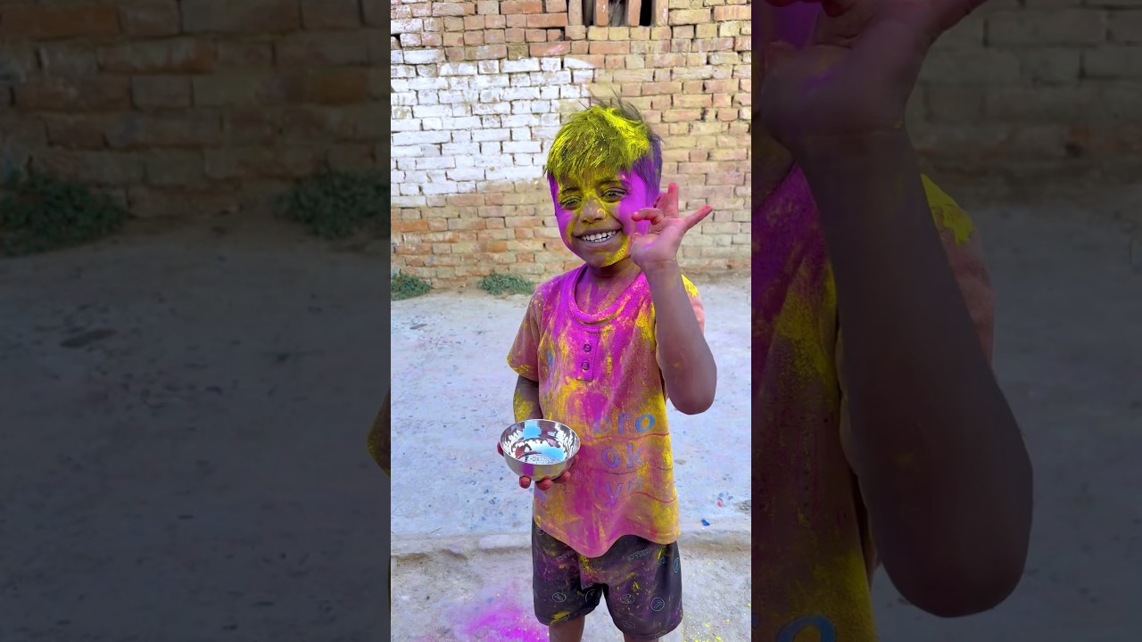 Wait for end 🤣happy Holi 😄#shorts