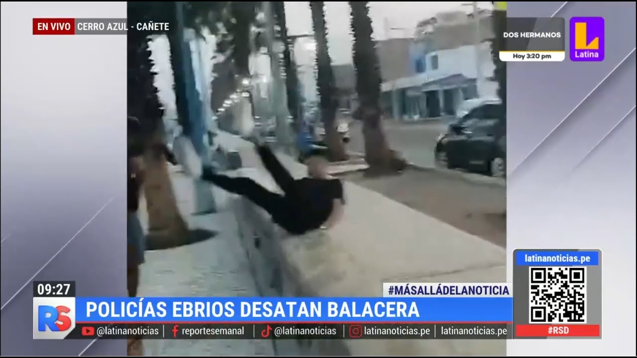 Policías ebrios de la Dirincri desatan balacera y causan pánico en Cerro Azul