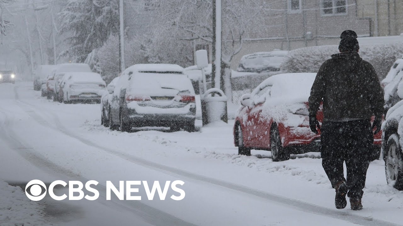 Storm dumping heavy, wet snow from New York to Boston