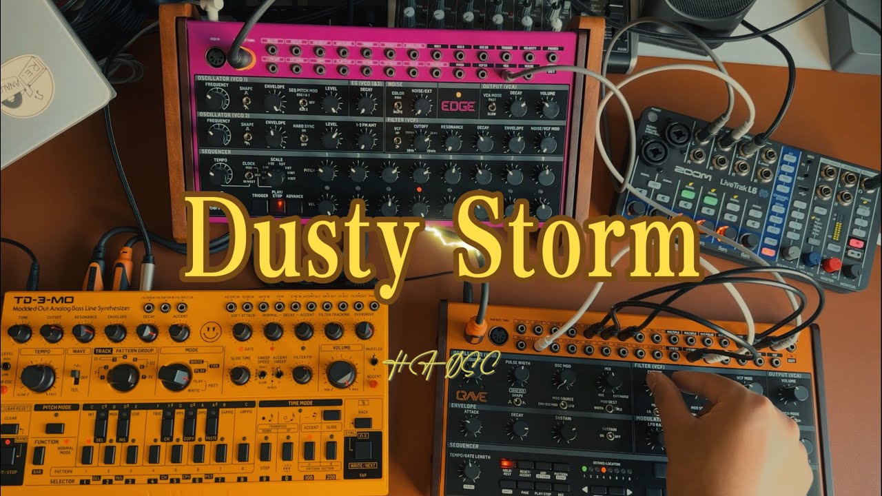 Dusty Storm &ndash; Live Synth Jam with Behringer TD-3 MO, Crave & EDGE | HA&Oslash;SC Live Session