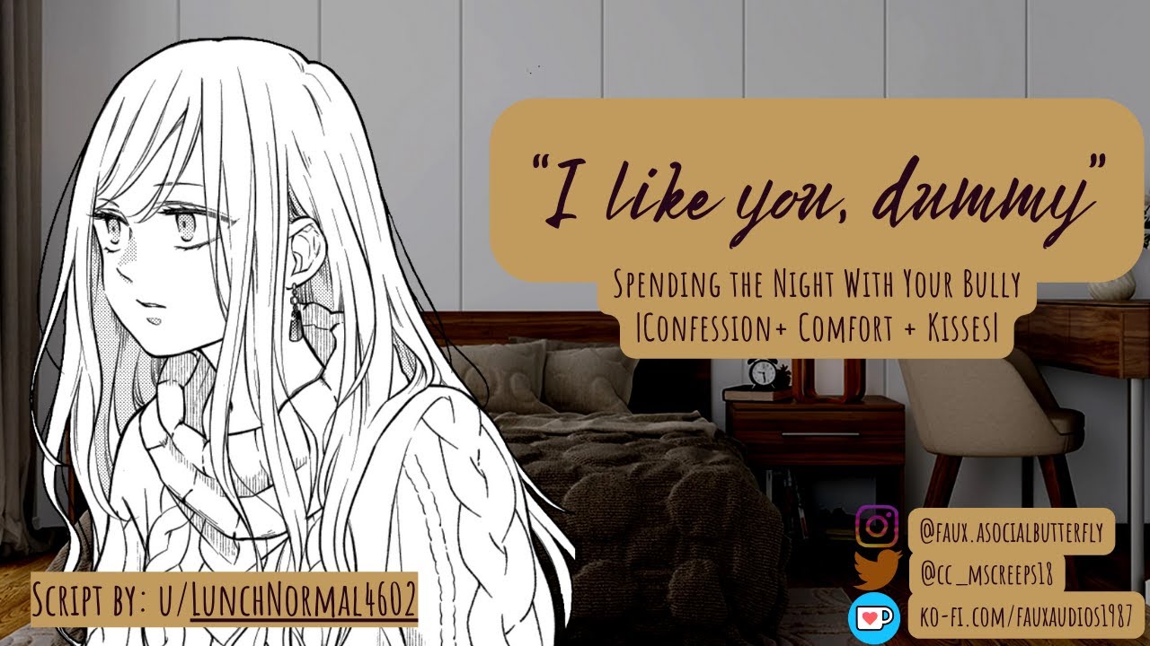 F4A | Spending The Night With Your Bully [Enemies to Lovers] [Confession] [Cuddles] [Tsundere]