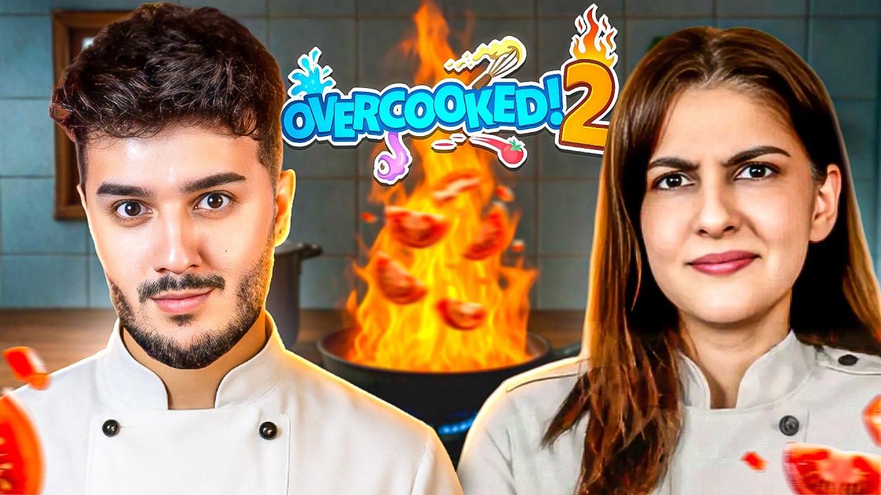 We Tried Cooking Together in Overcooked *BIG MISTAKE*