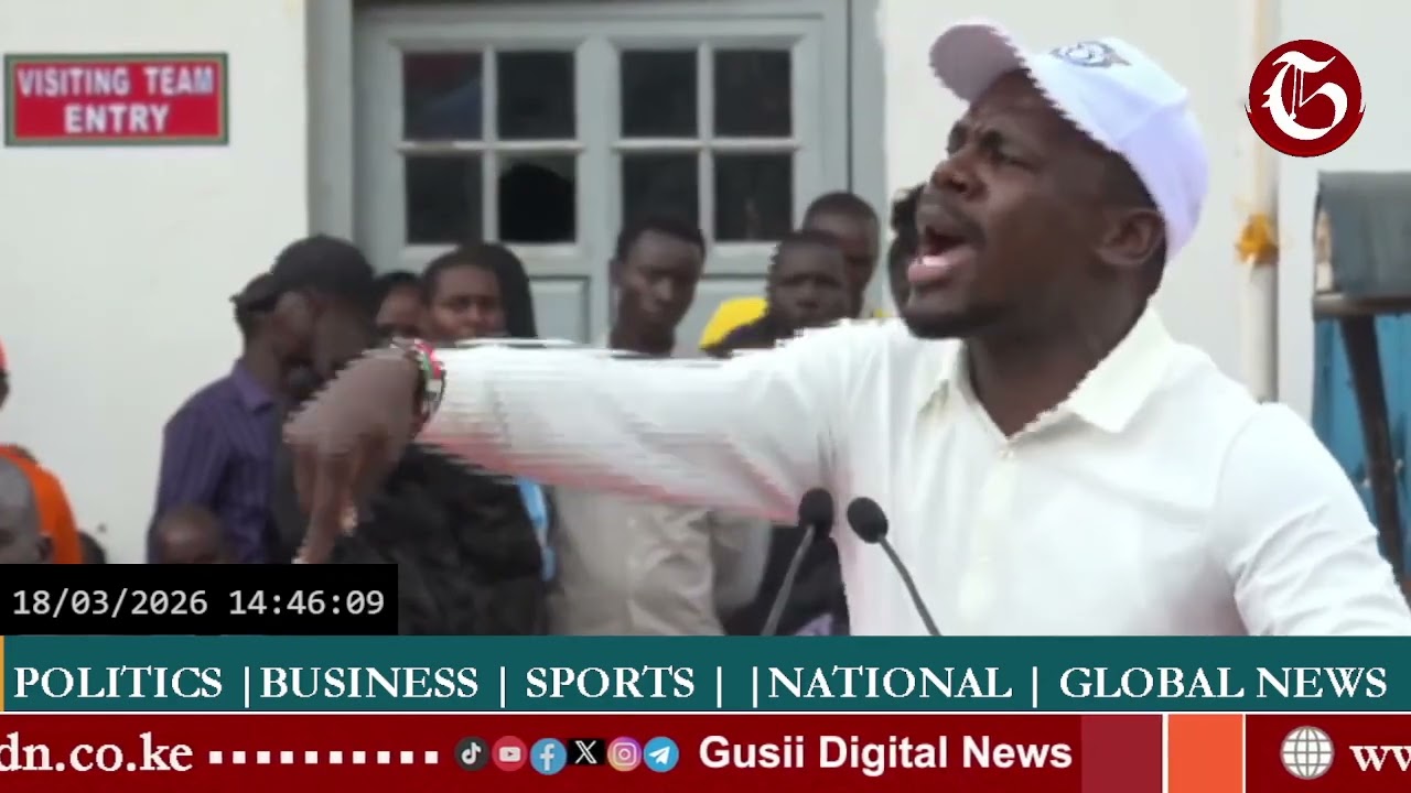 Silvanus Osoro strongly lectures Matiang’i at Gusii Stadium: 