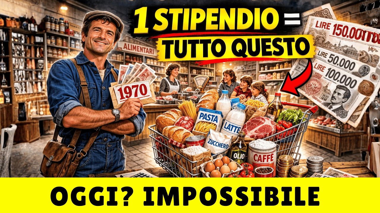 1970: Cosa Poteva Permettersi un Operaio con il Suo Stipendio (Oggi Incredibile)
