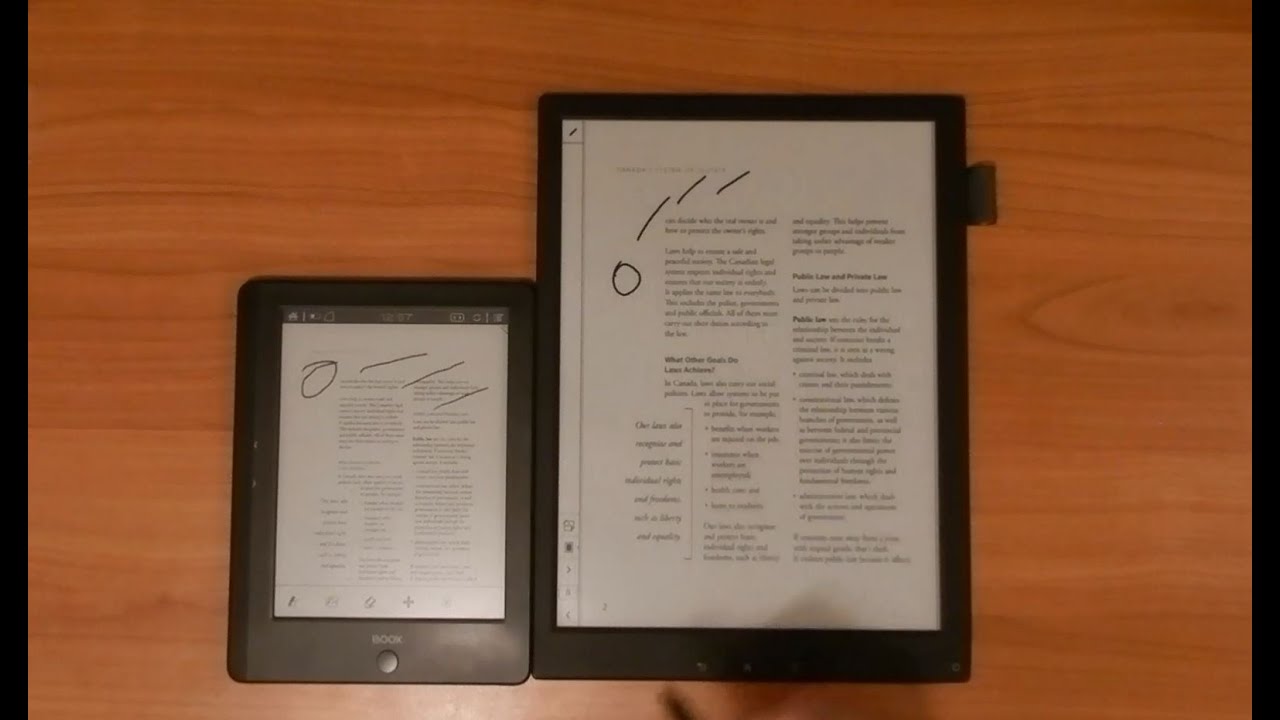 Onyx Boox i86 HDML + Frontlight vs Sony Digital Paper (DPT-S1) Comparison Review Part 2