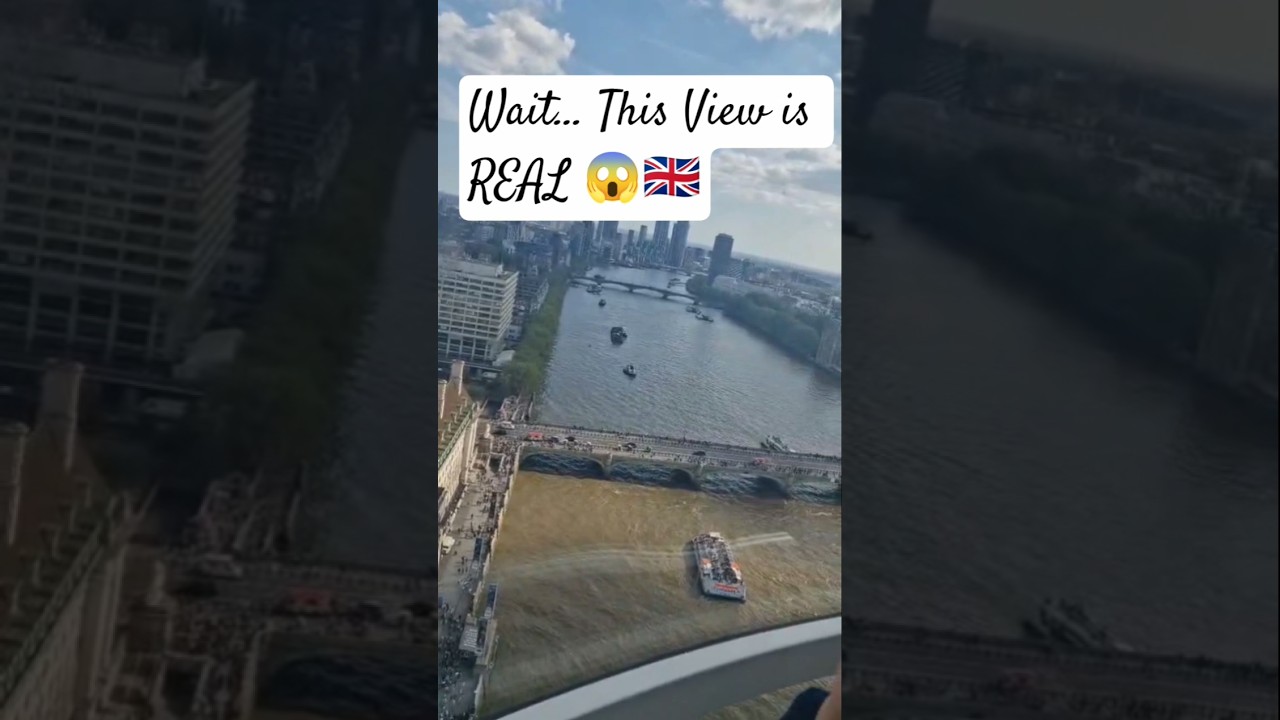London Eye View 😍 | River Thames Aerial View 