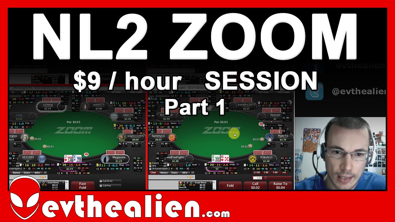 NL2 Zoom Microstakes Poker Session $9 per hour (Part 1) Full Ring Strategy How to Crush Fish