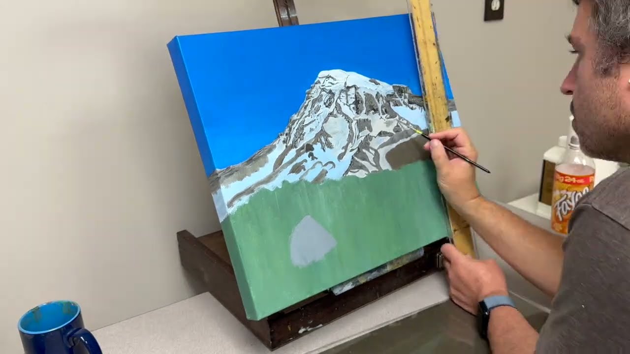 Mt. Rainier in August  | Relaxing Art Time-lapse