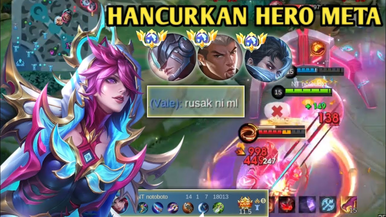 NATALIA BUILD PENGHANCUR HERO META KERAS DAMAGE PEDAS ‼️ MOBILE LEGENDS 
