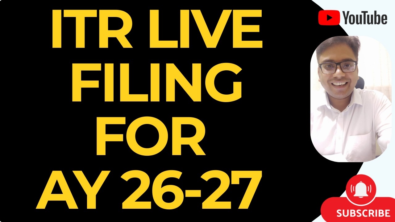 ITR FILING FOR AY 2026-27 STARTED | LIVE FILING OF ITR FOR AY 2026-27