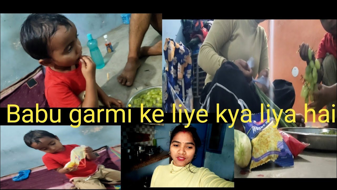 Babu garmi ke liye kya laya Hai 🥰 @Roshni barabar #trending video#viral 