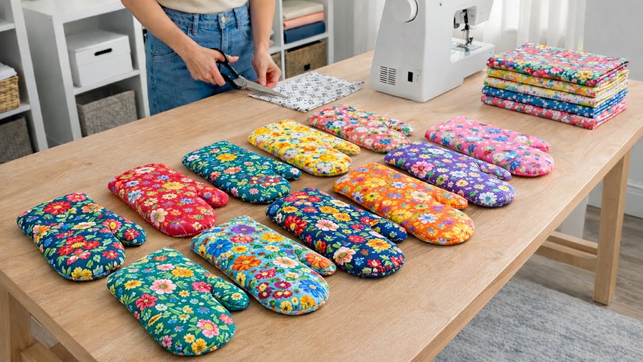 Cute oven mitt and apron sewing ideas 💟 Amazing Gift Sewing Ideas 💟