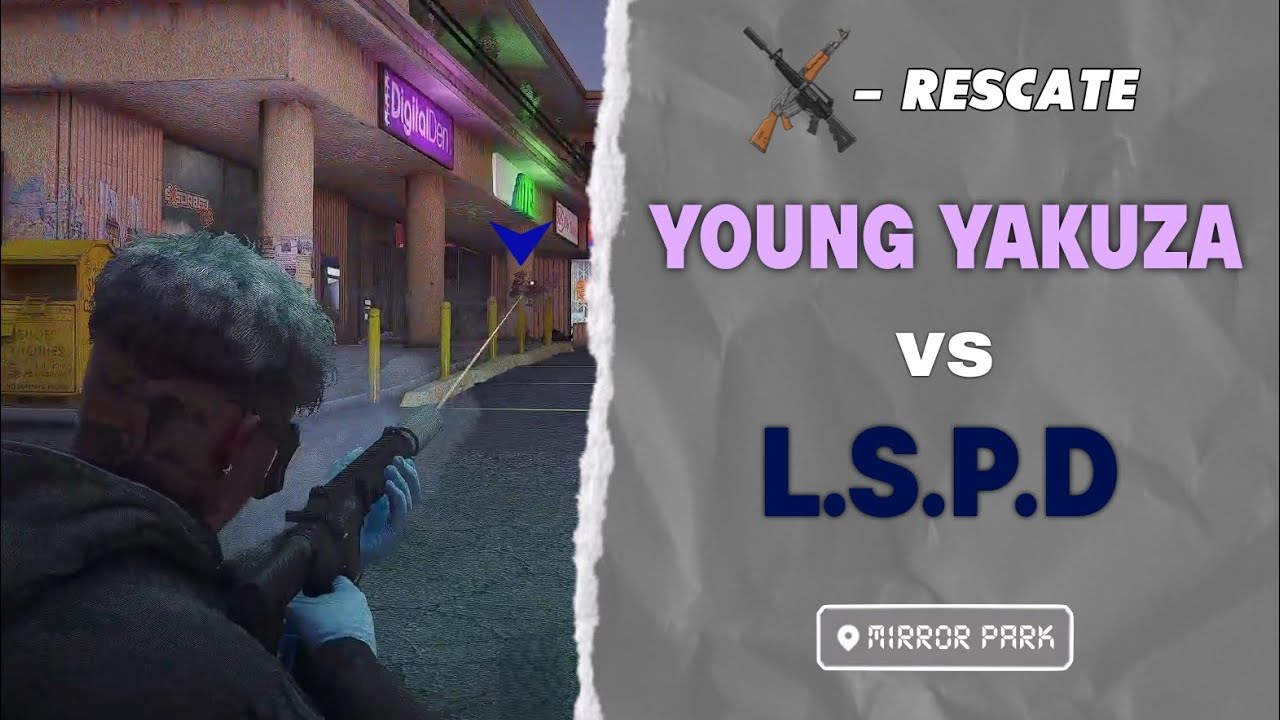YKZ se ENFRENTA a LSPD con ARMAS LARGAS | DovuxLife +18