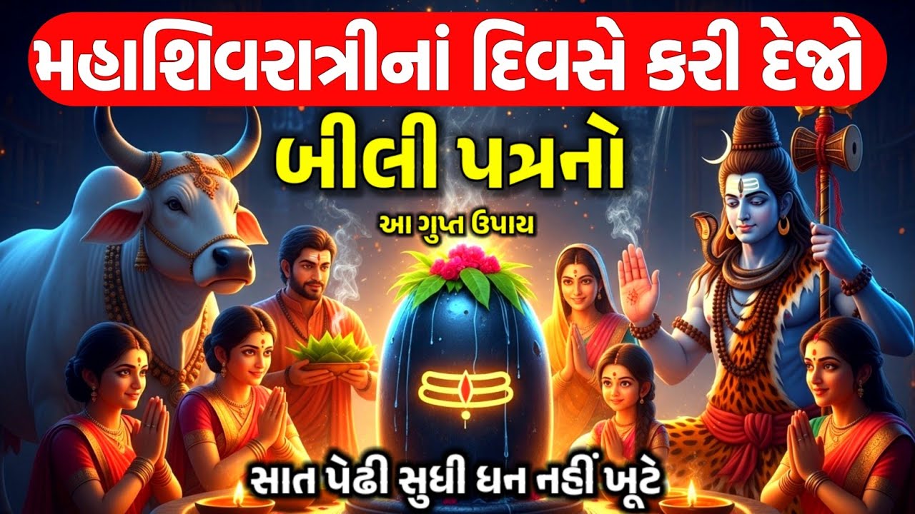શિવરાત્રી પર 52 વર્ષ પછી મહાસંયોગ: ચૂપચાપ કરી લો બીલીપત્રનો આ ચમત્કારી ઉપાય! 🙏✨​Mahashivratri 2026 