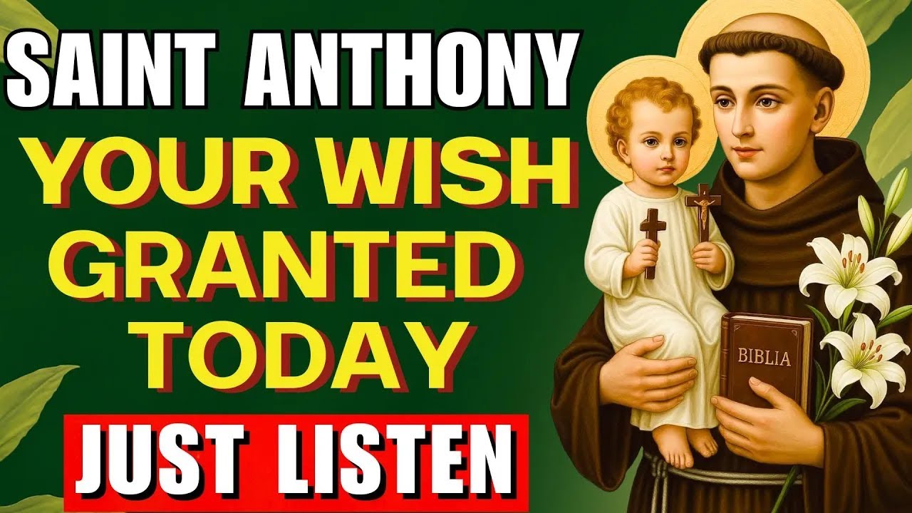 Powerful Prayer To Saint Anthony For Urgent Miracles, Healing & Financial Help | It Never Fails!