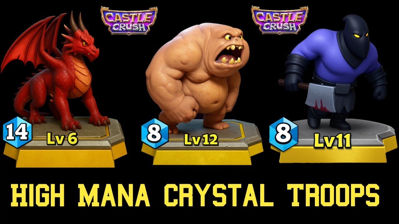 High Mana Troops 🔥 Gives Highest Damage? Castle Crush