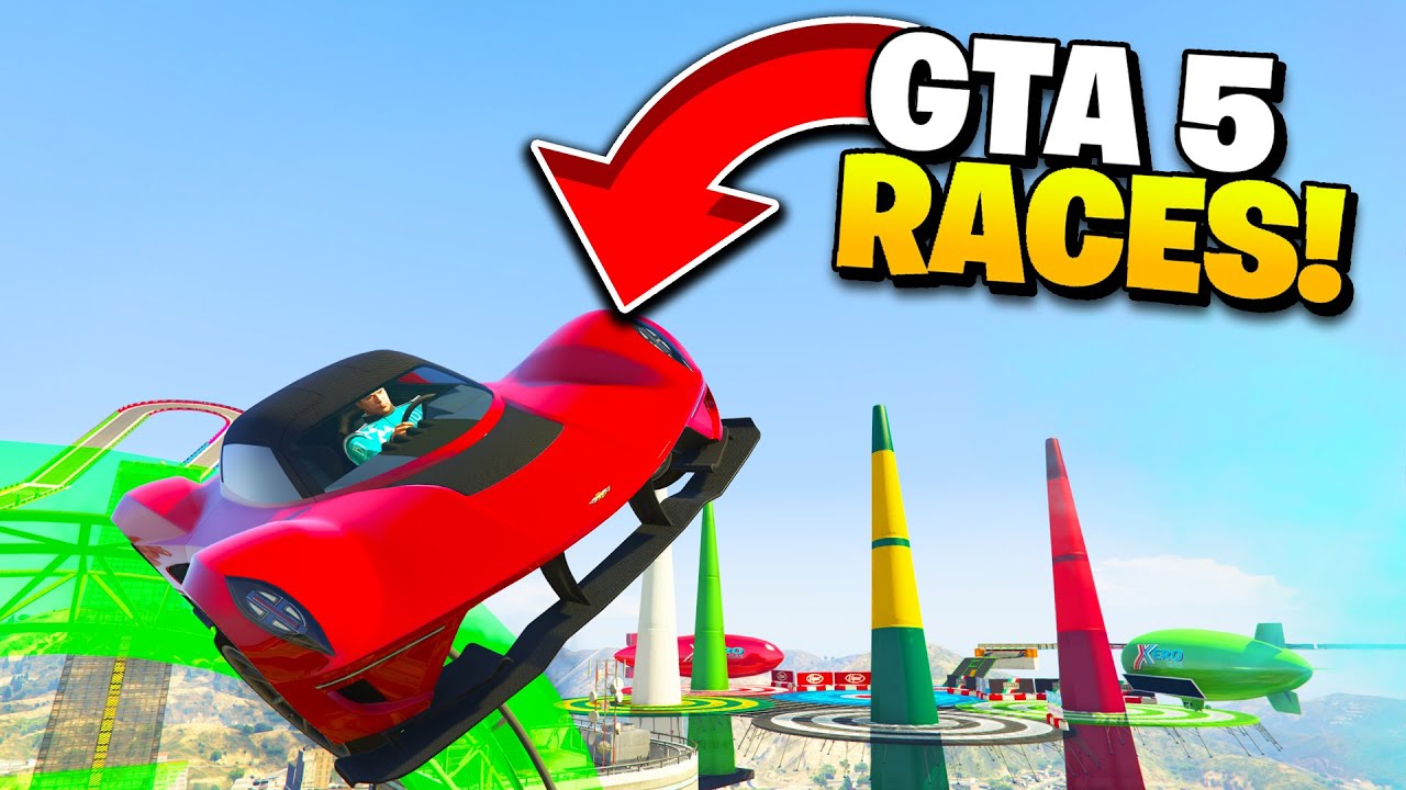 GTA 5 Races With Carry, Gareeb, Aang, Daddy, Swishy And Potato (18+)