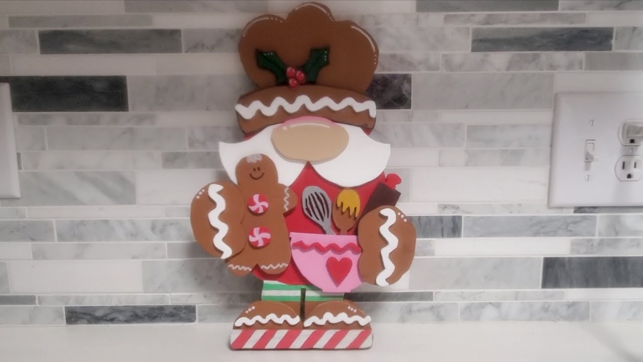 Christmas in July! | Gingerbread Baker Santa Gnome | Scroll Saw Project | Wood Crafts