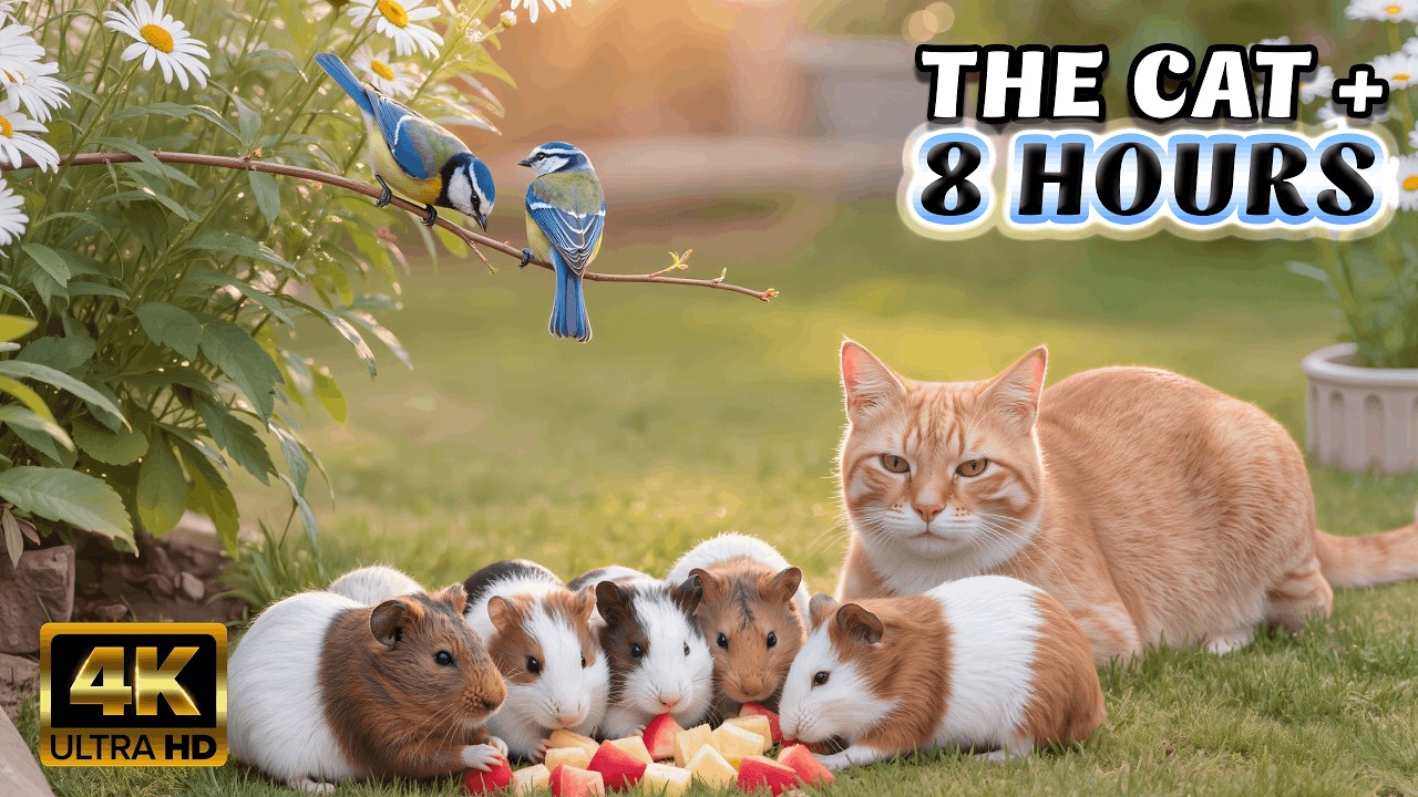 TV FOR CATS - A Culinary Journey for Cats: 8-Hour ULTIMATE Feast for the Eyes @Nature 4K TV 117