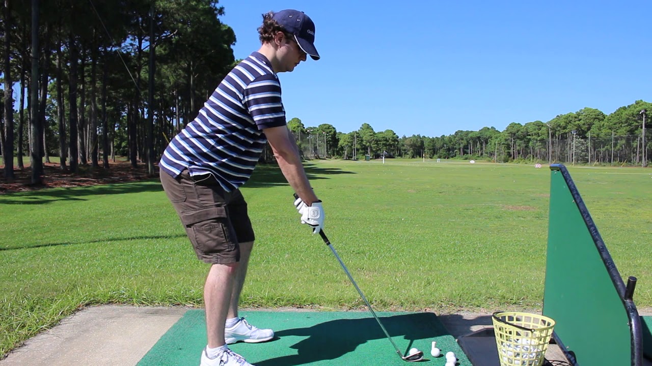 Me Hitting The Ping G5 9 Iron
