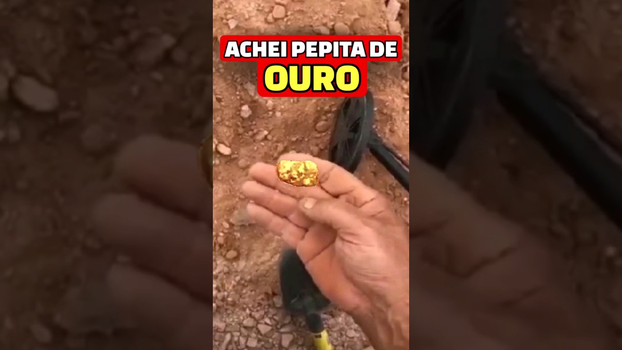 ACHEI PEPITA DE OURO COM A EQUINOX 800 #pedras #pedraspreciosas #ouro #gold #detectorismo #detector