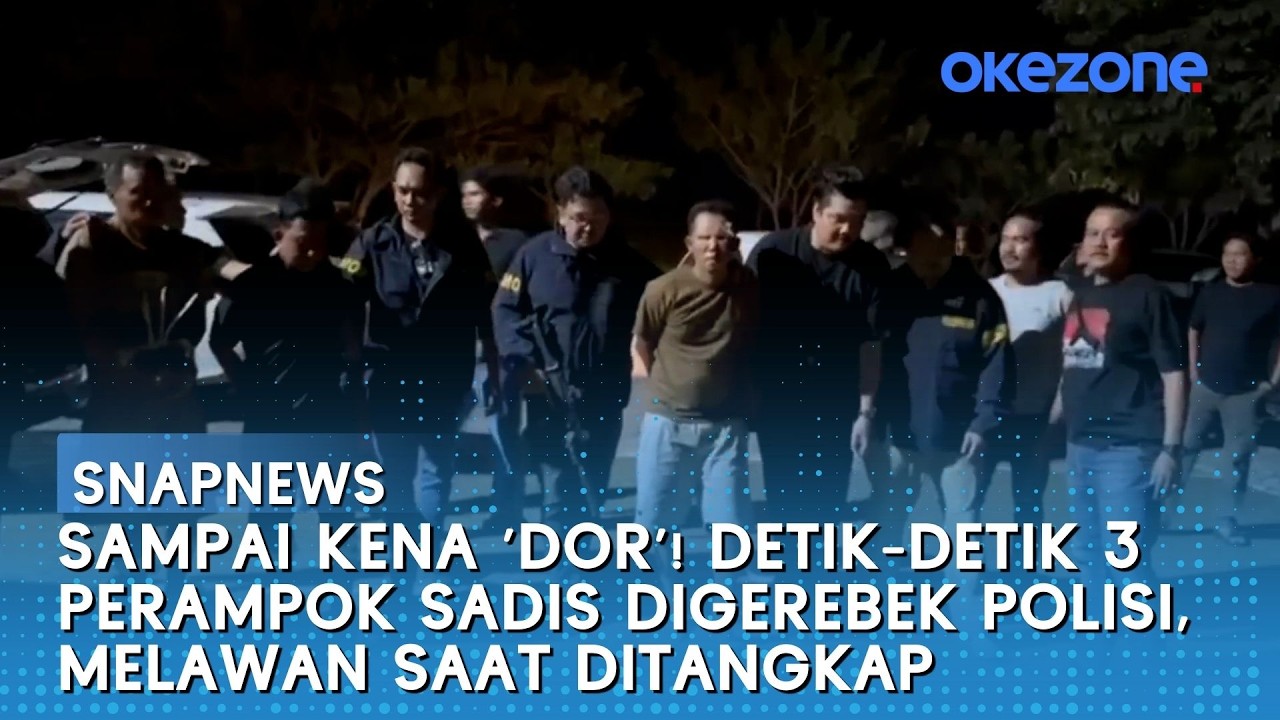 Sampai Kena 'Dor'! Detik-detik 3 Perampok Sadis Digerebek Polisi, Melawan saat Ditangkap | Snapnews