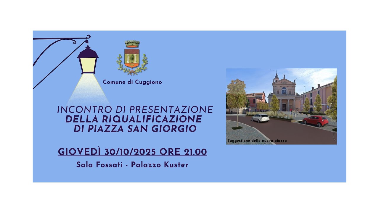 Incontro sulla riqualificazione di Piazza San Giorgio