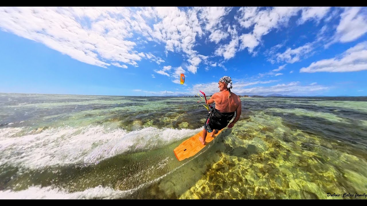 Kitesurf en Tiki, Insta360X4 ilot Maitre 28 12 2024