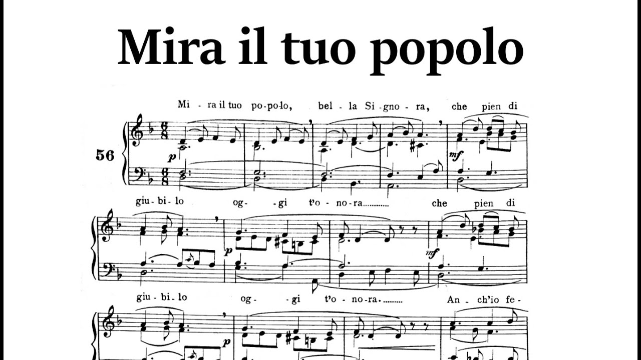 Mira il tuo popolo - Arm. Molfetta - Spartito - Organo solo