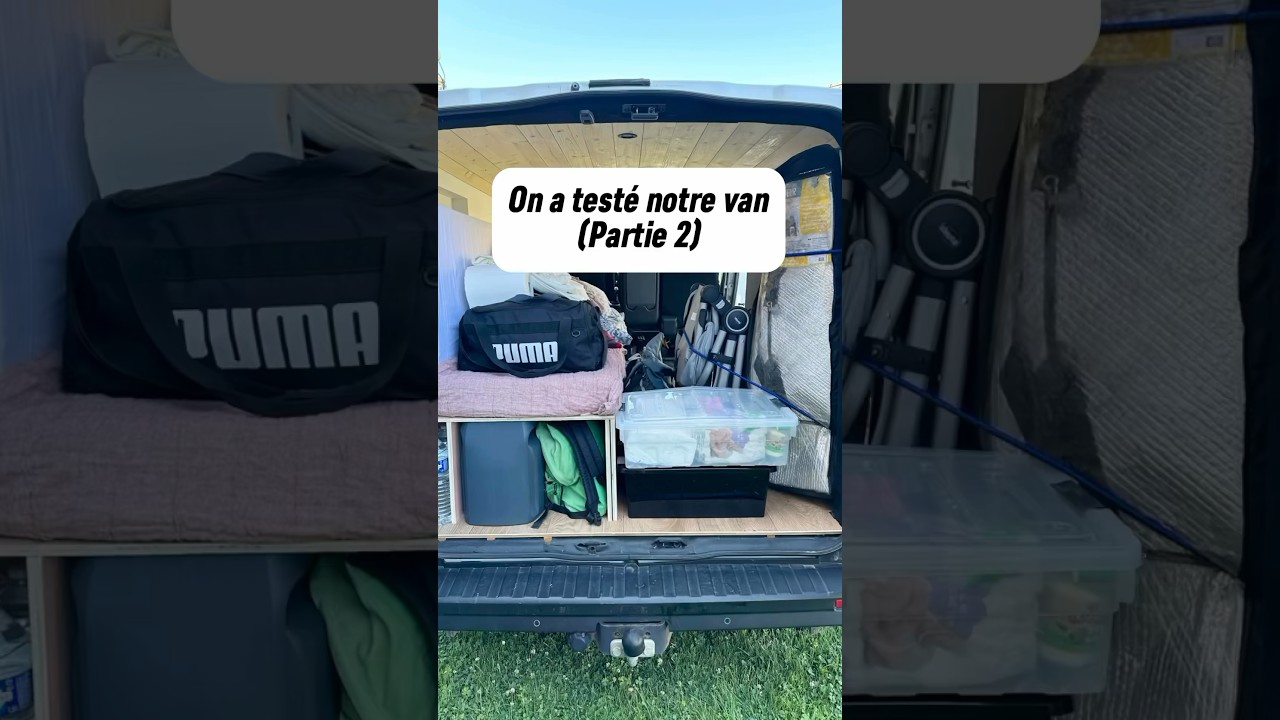 On valide la vie en van &agrave; 4 🥹 #vanam&eacute;nag&eacute; #vanlife