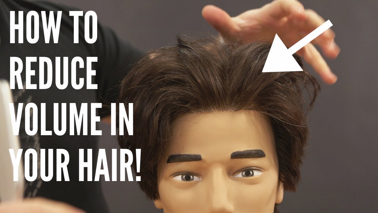 How to REDUCE Volume in your Hair - TheSalonGuy