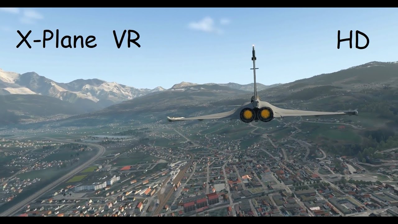 Annemasse Megève Mont Blanc Annecy Genève en simulation VR.... 14 minutes en Rafale