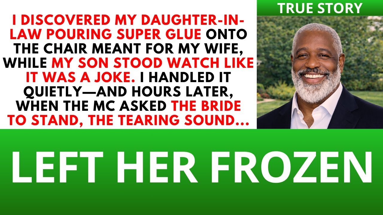My Daughter-in-Law Poured Super Glue on My Wife’s Chair at My Son’s Wedding — So I Swapped the Seats