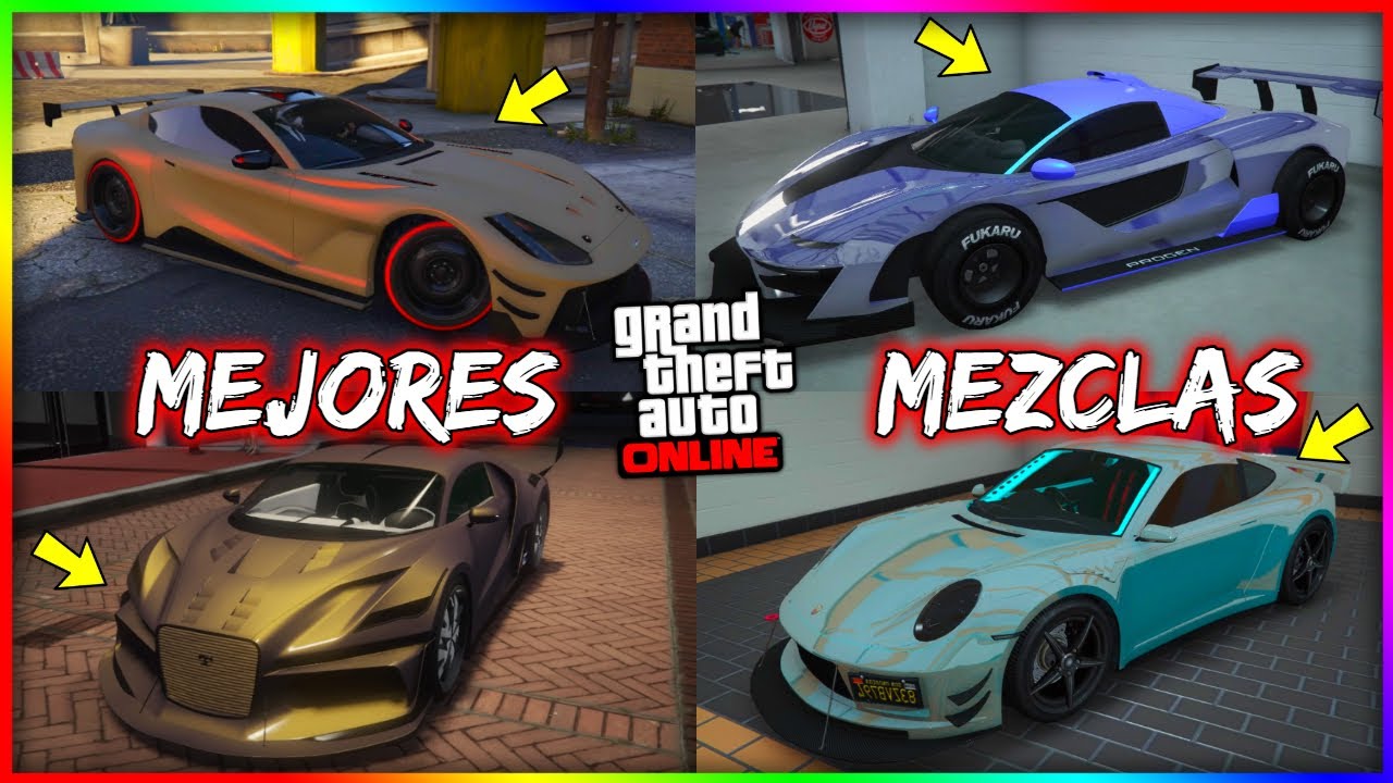 TOP 10 PINTURAS & MEZCLAS DE COLORES Para TUS VEHICULOS en GTA5 Online! Cjp_Mystic