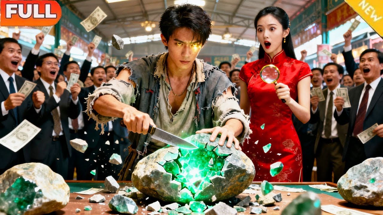 新劇首發🔥[Multi SUB]《賭石豪賺百億》（全集）覺醒「鑑寶」系統，路邊乞丐廢料堆裡隨手一點，竟爆出帝王綠翡翠原石！美女總裁為搶人直接喊價百億！#短劇#都市#男頻#逆襲#鉴宝