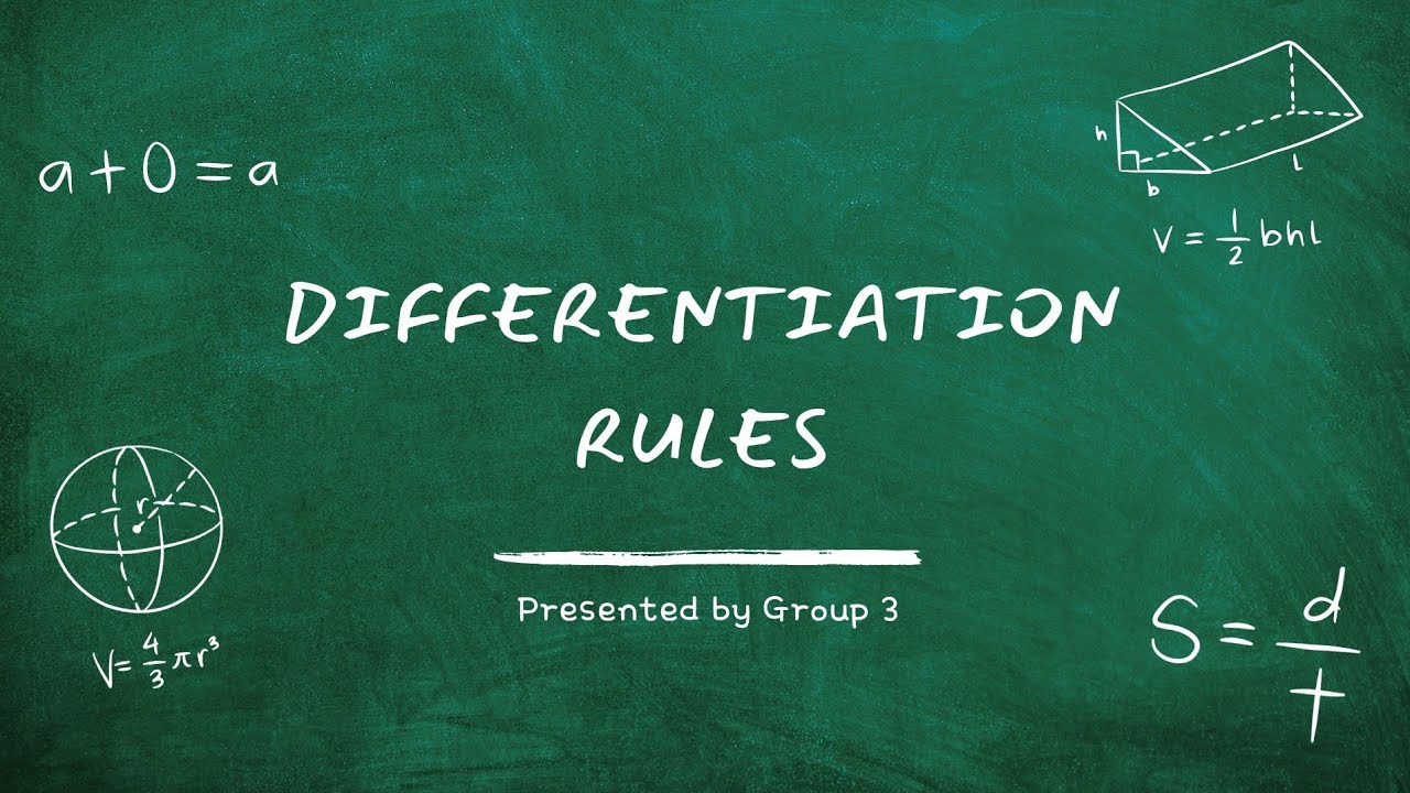 Differentiation Rules | Basic Calculus