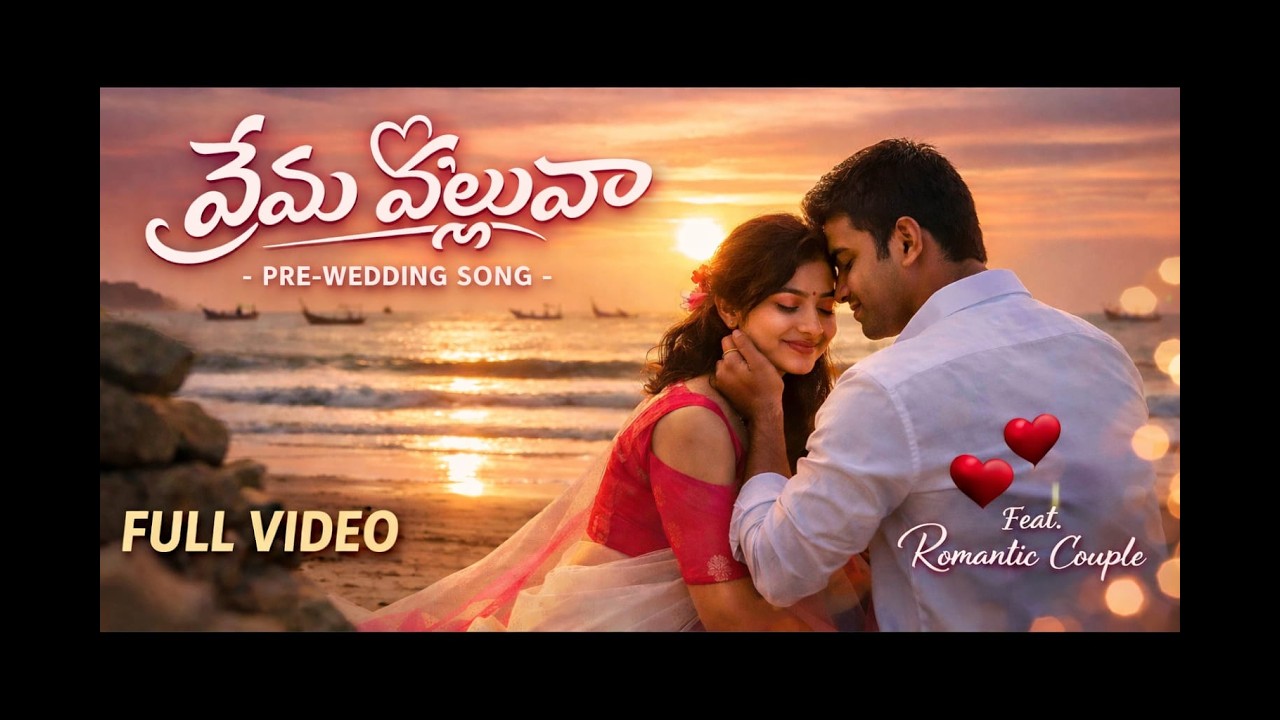 prema velluva pre-wed song Sandeep Gandhi & Tanuja 4k
