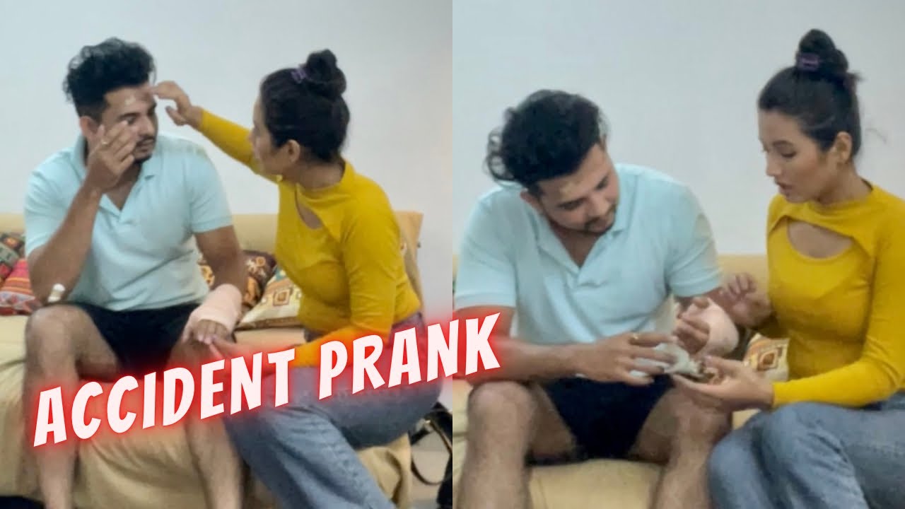 PRANK- Accident prank with her || She got really angry 😢