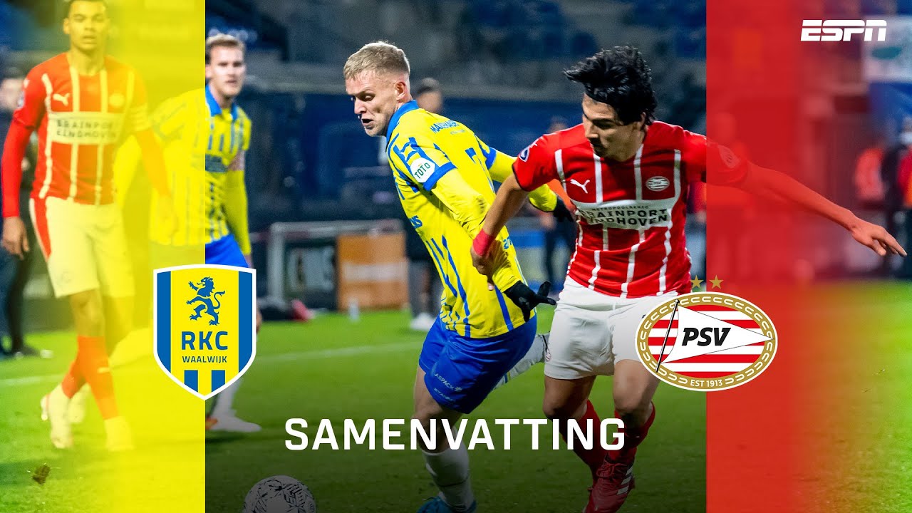 Samenvatting RKC Waalwijk - PSV | Doelpunten vallen als rijpe appelen in Waalwijk🔥